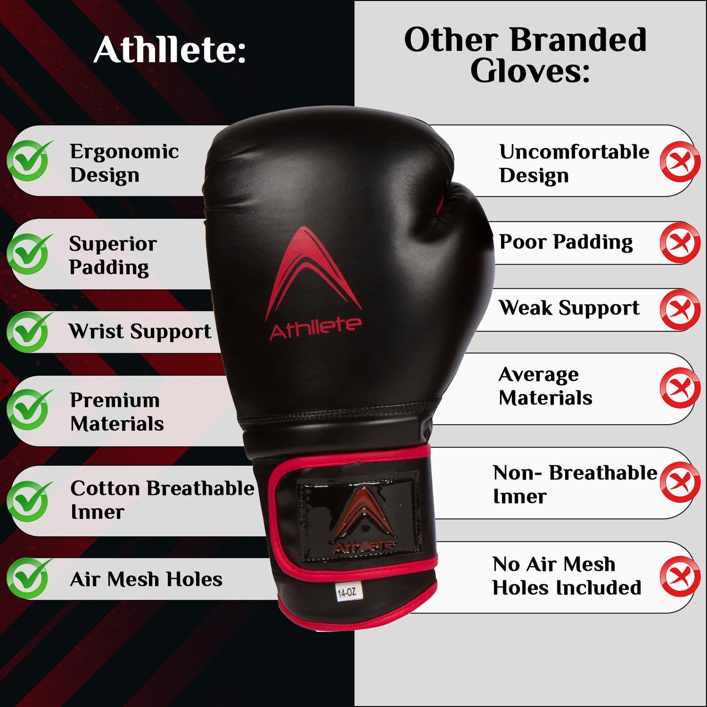 Athllete Training Boxing Gloves