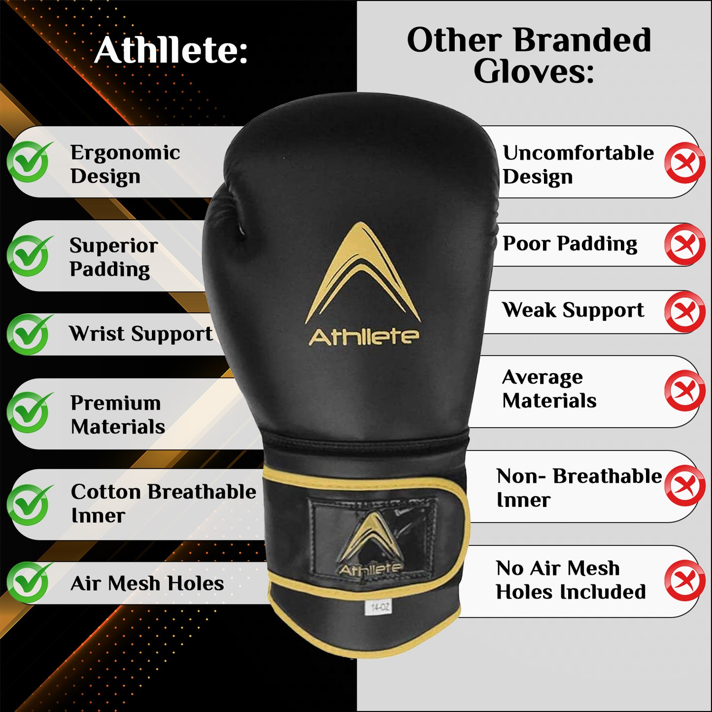 Athllete Training Boxing Gloves