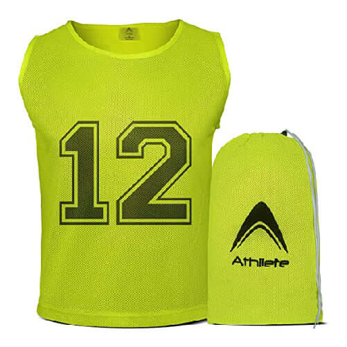 Neon Yellow Numbered Front/Back (1-12)