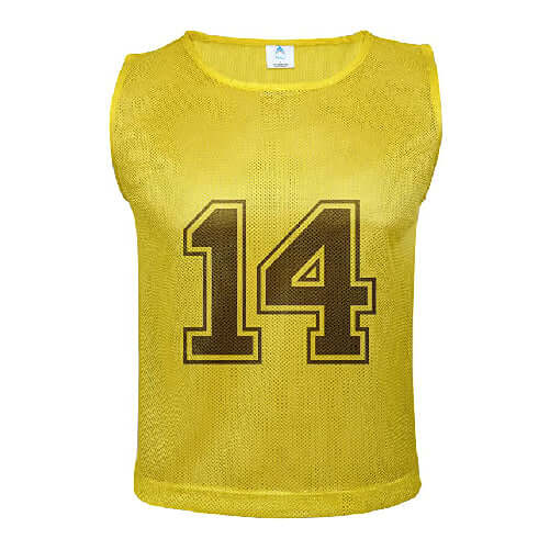 Golden Yellow Numbered Front/Back (13-24)