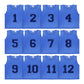 Azure Blue Numbered Front/Back (1-12)
