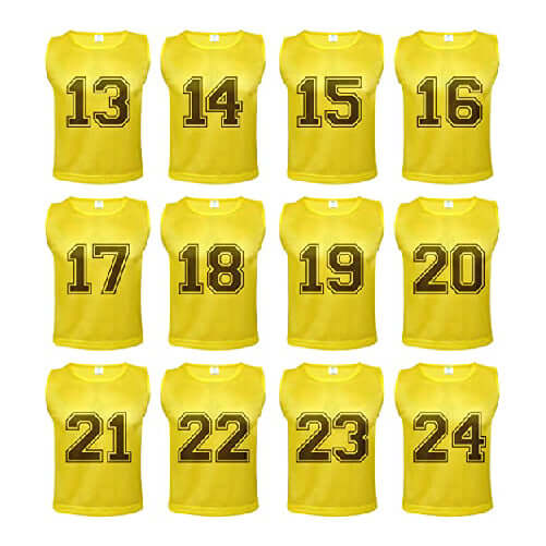 Golden Yellow Numbered Front/Back (13-24)