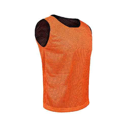 Athllete Reversible Pinnies (Set of 6 + Free Carry Bag) Basketball Soccer Training Vest Team Scrimmage Practice Jersey
